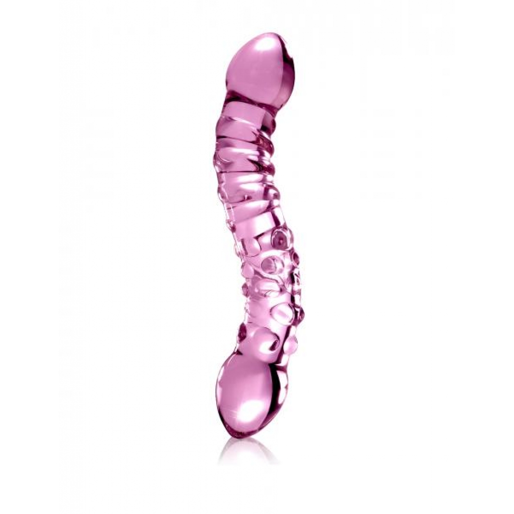 Icicles No. 55 Pink Glass Massager - Double Dildos