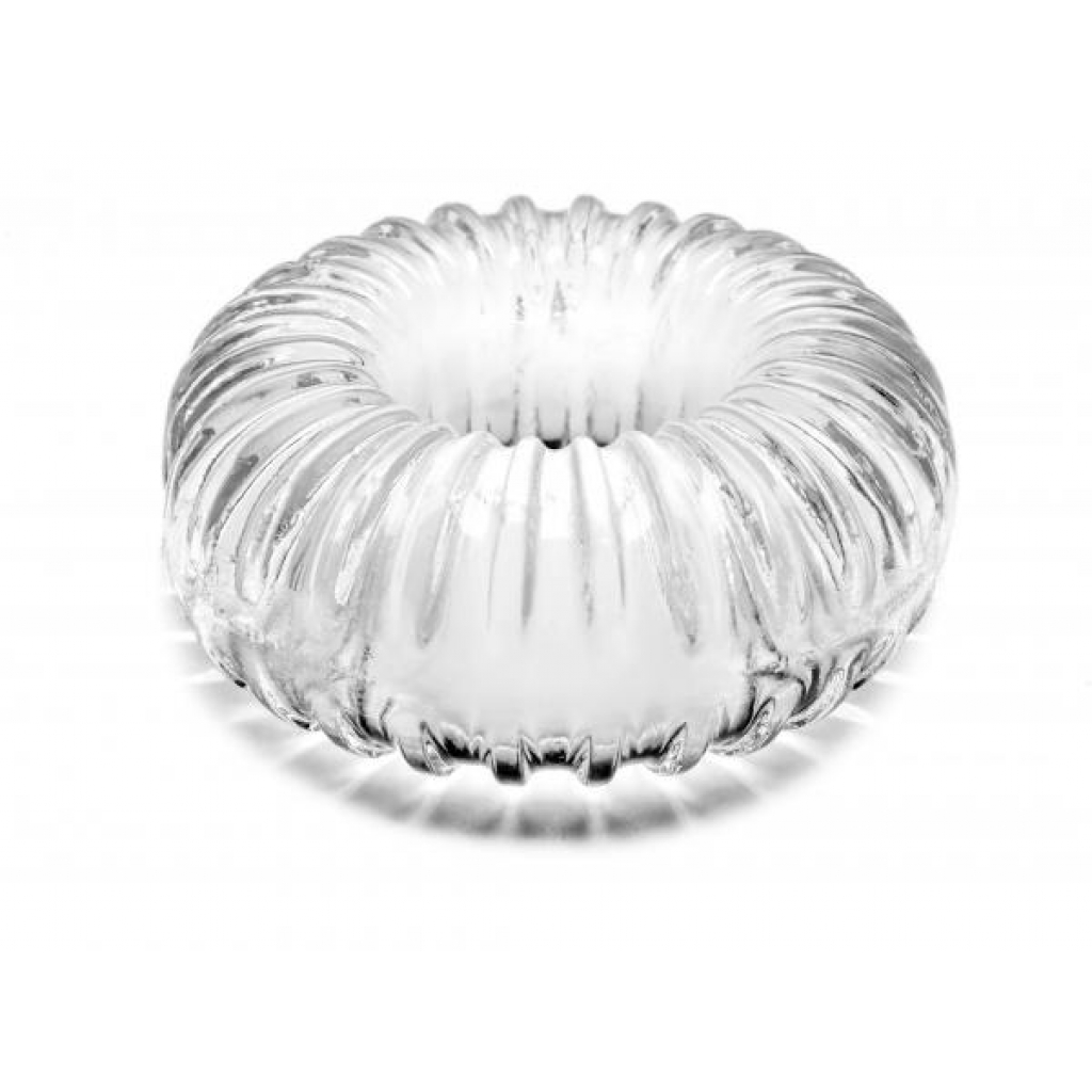Ribbed Ring Clear - Mens Cock & Ball Gear