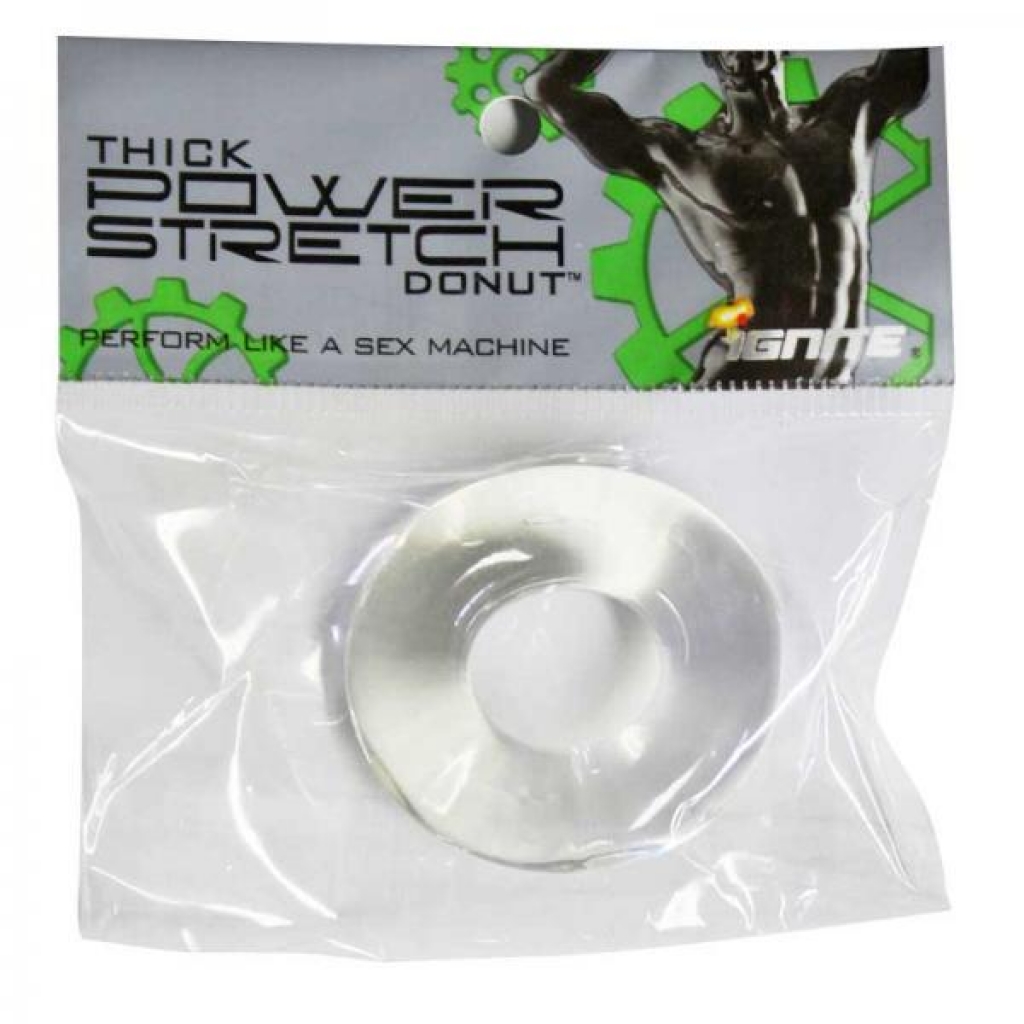 Thick Power Stretch Donut Ring Clear - Classic Penis Rings