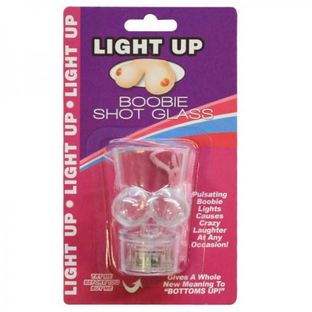 Light Up Boobie Shot Glass With String - Serving Ware