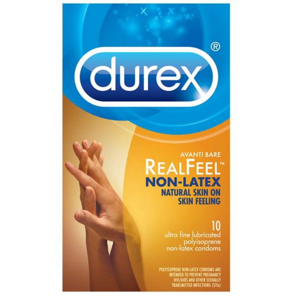 Durex Avanti Bare Real Feel Non-Latex Condoms 10 Pack - Condoms