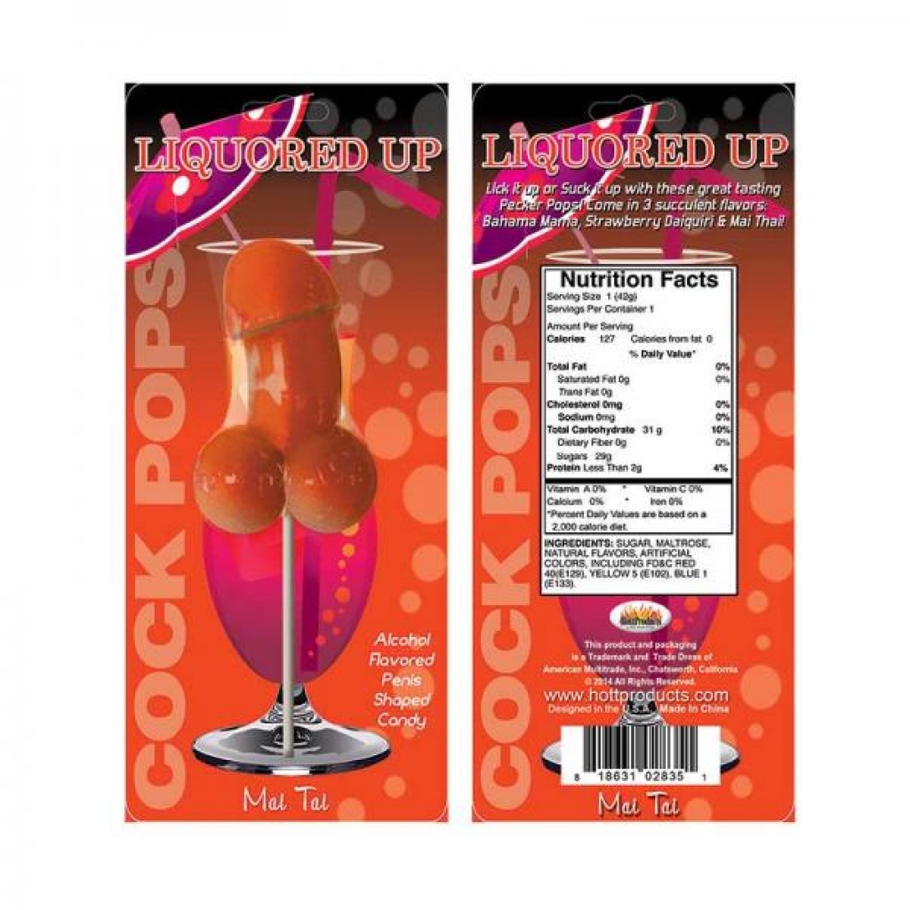 Liquored Up Cock Pop-mai Tai - Adult Candy and Erotic Foods