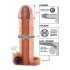 Vibrating Real Feel 2 Inches Extension - Beige - Penis Extensions