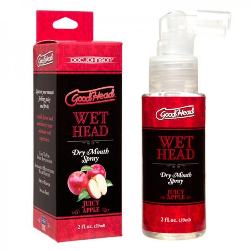 Goodhead - Wet Head - Dry Mouth Spray - Juicy Apple 2 Fl Oz - Lickable Body