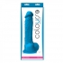 Colours Pleasures 8 inches Silicone Dildo - Blue - Realistic Dildos & Dongs