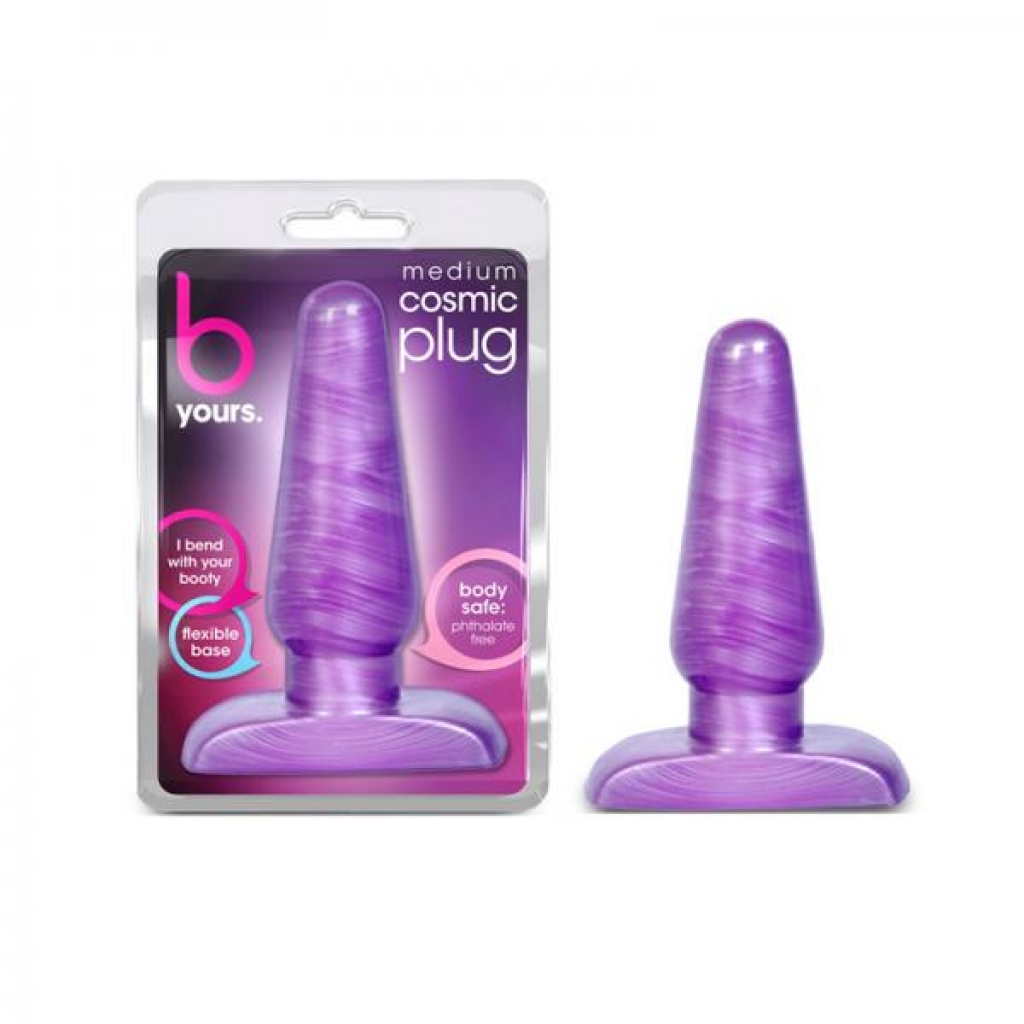 Blush B Yours Cosmic Plug Medium Purple Swirl - Anal Plugs