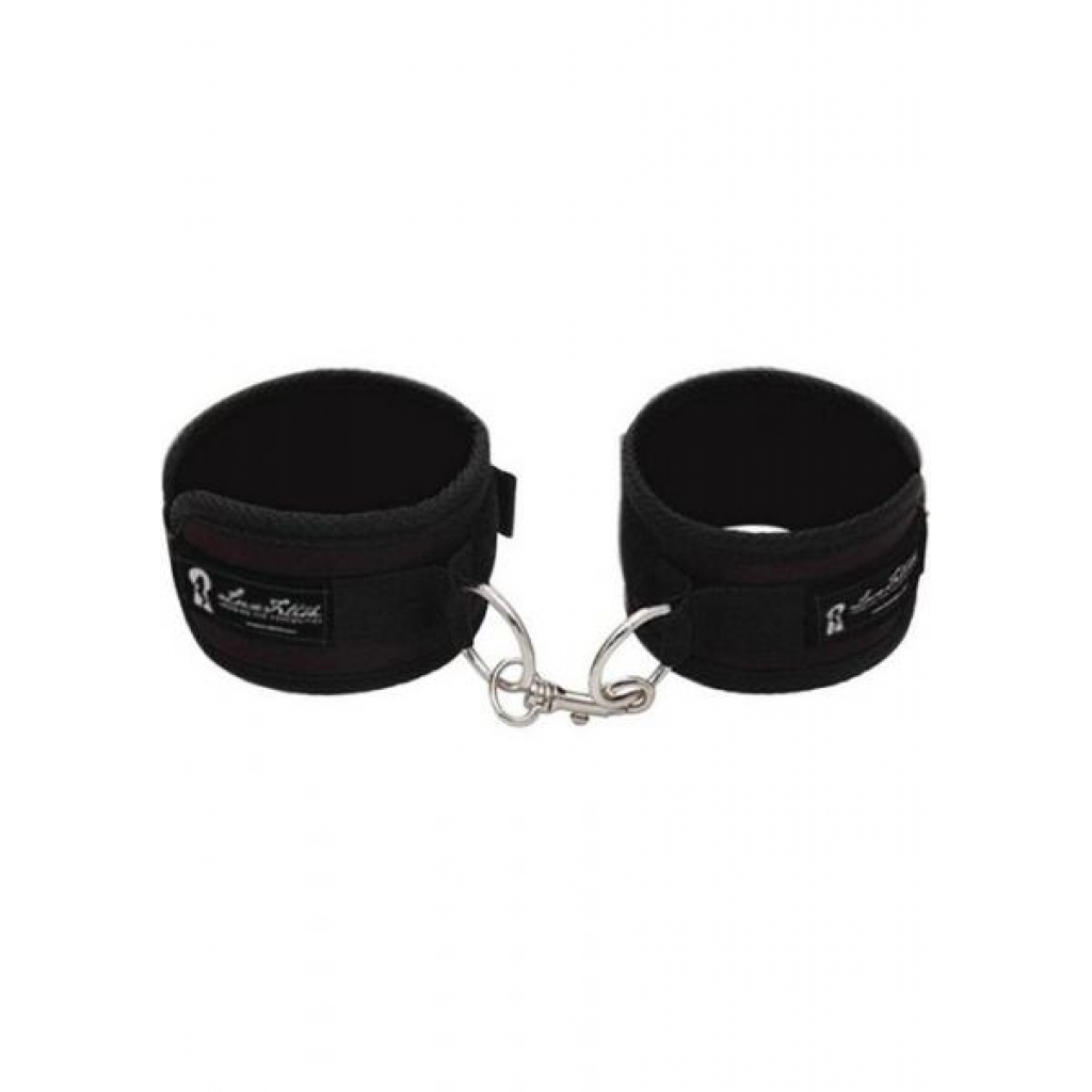 Lux Fetish Quality Love Cuffs Black - Handcuffs