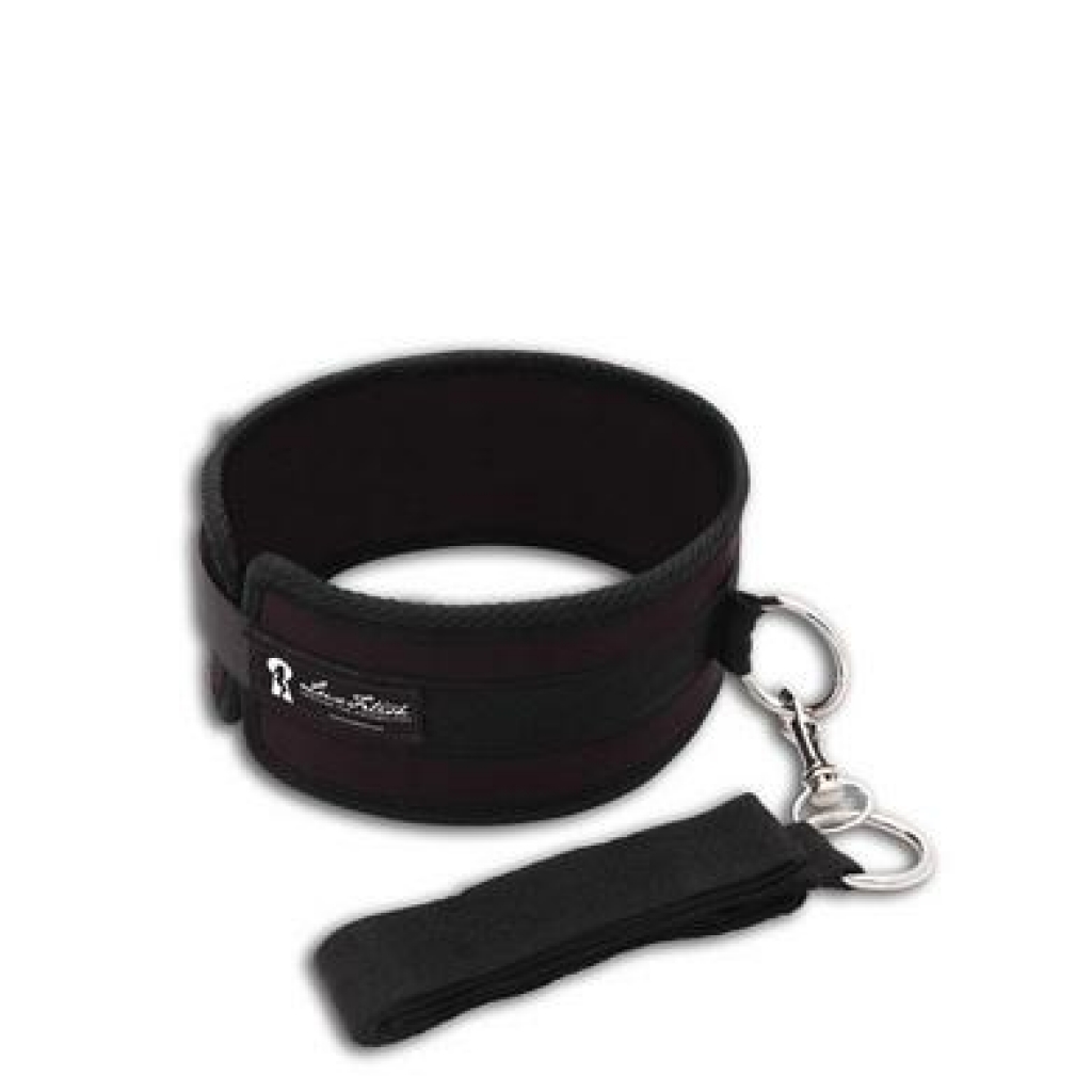 Lux Fetish Collar And Leash Set Black - Collars & Leashes