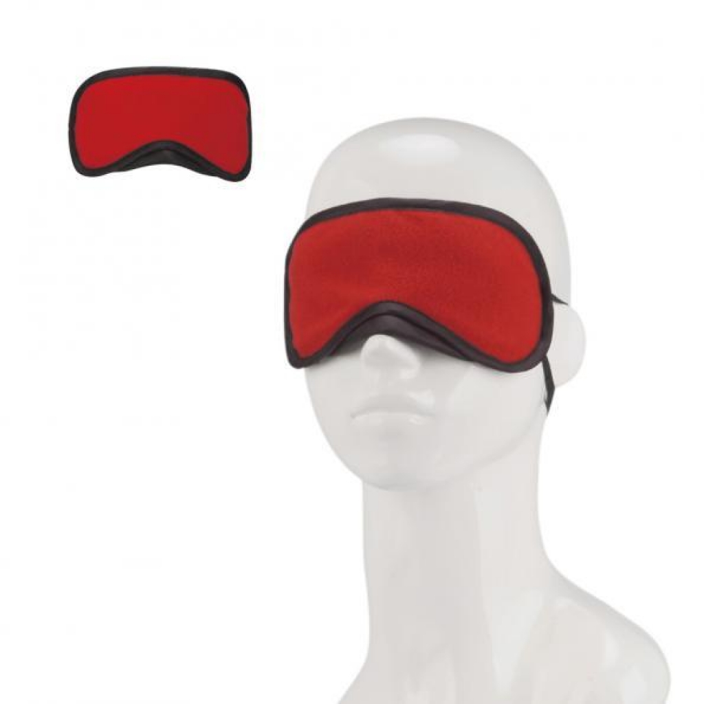 Lux Fetish Peek-A-Boo Love Mask Red O/S - Blindfolds