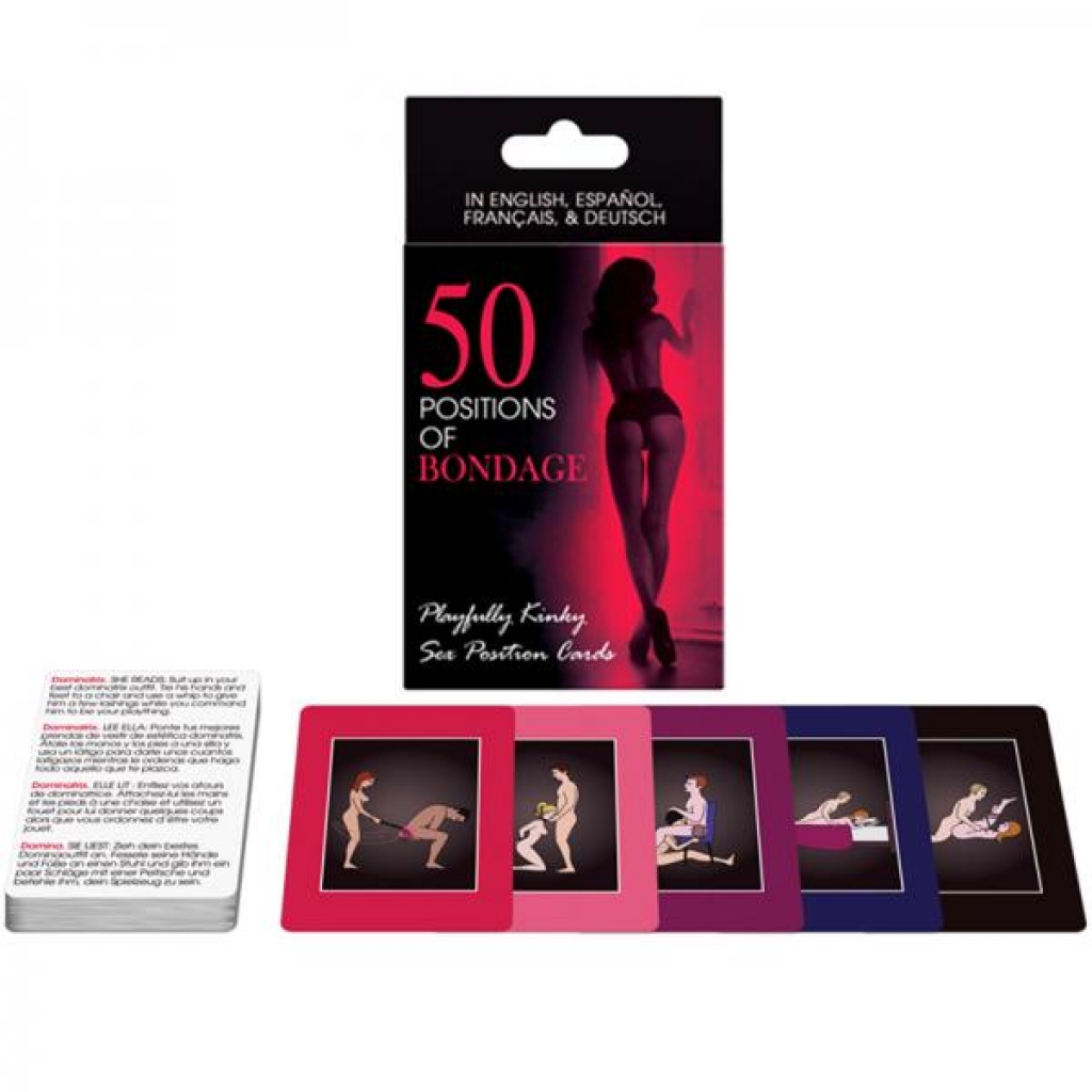 50 Positions Of Bondage Card Game - Hot Games for Lovers