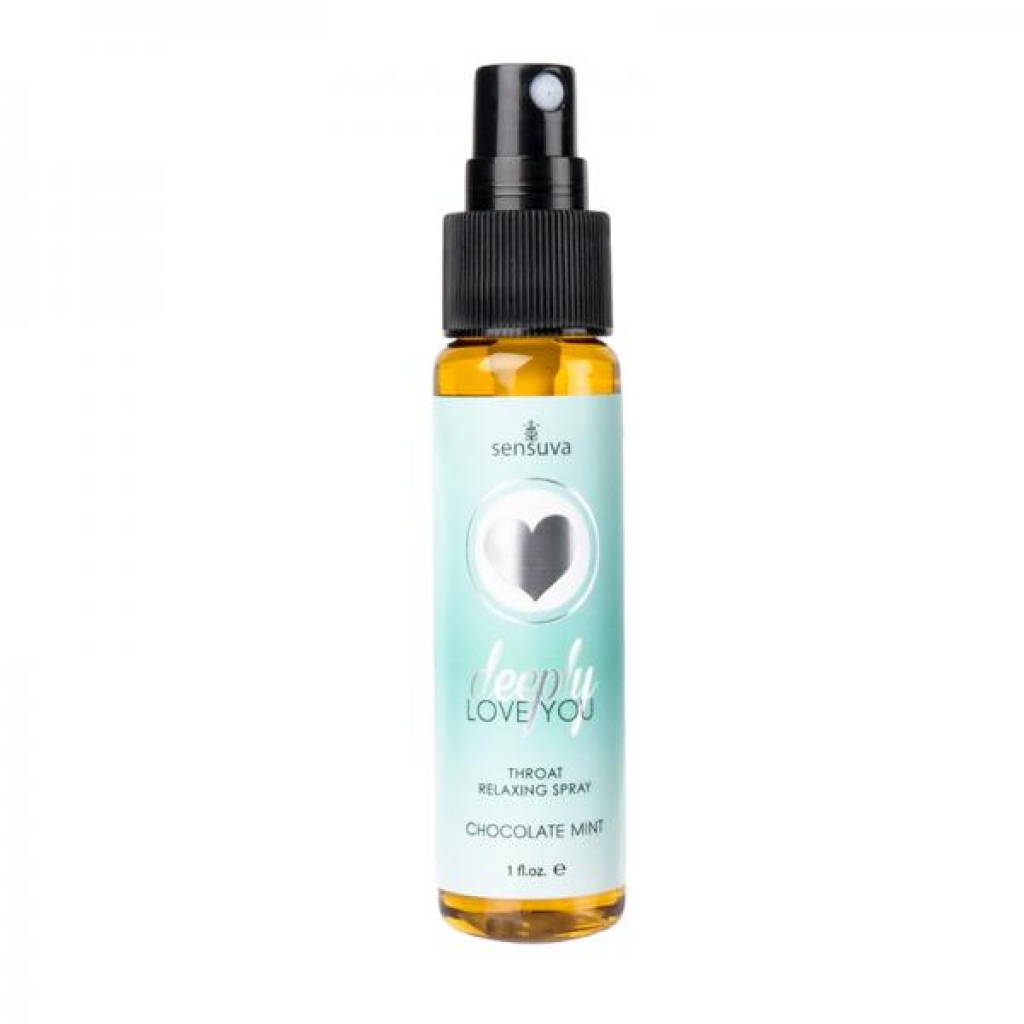 Deeply Love You Throat Relaxing Spray Chocolate Mint 1oz - Lickable Body