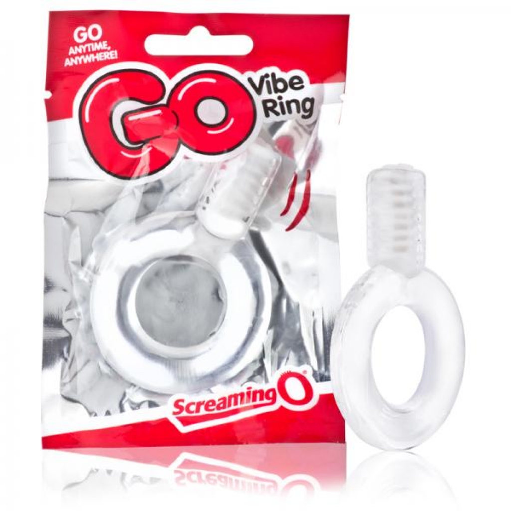 Screaming O Go Vibe Ring Clear - Couples Vibrating Penis Rings
