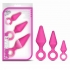 Candy Rimmer Kit Butt Plug Fuchsia Pink - Anal Trainer Kits