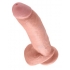 King Cock 9 inches Cock with Balls Beige - Huge Dildos