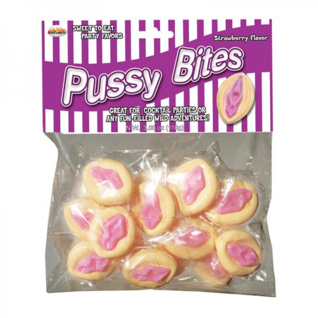 Pussy Bites Strawberry 3.88oz - Adult Candy and Erotic Foods