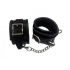 Rouge Padded Leather Ankle Cuffs Black - Ankle Cuffs