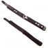 Rouge Leather Plain Collar 1 Ring Black - Collars & Leashes
