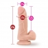 X5 5 Inches Cock With Suction Cup Beige - Realistic Dildos & Dongs