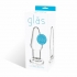 Glas 3.5 inches Glass Butt Plug Clear - Anal Plugs