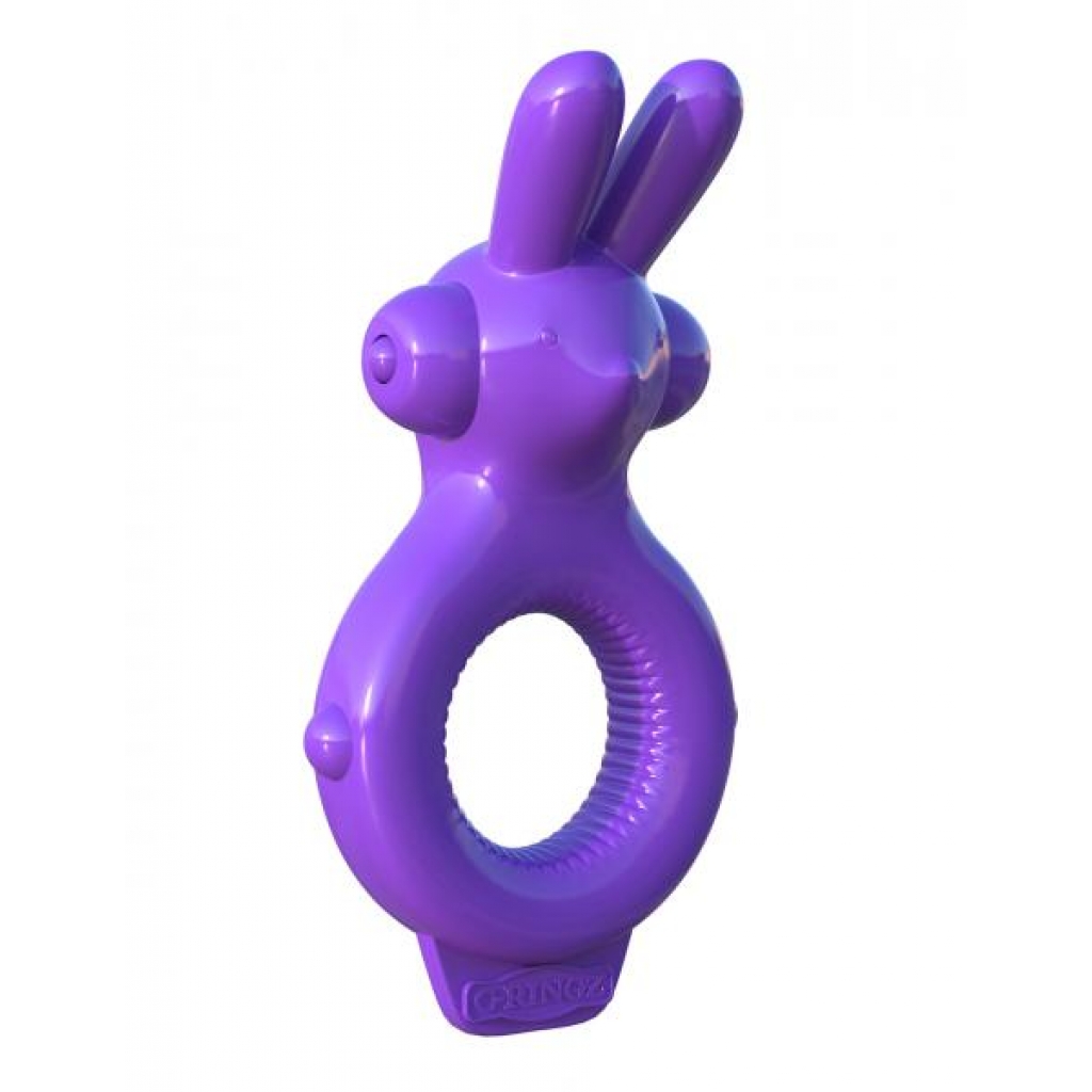 Fantasy C-Ringz Rabbit Ring Purple Vibrator - Couples Vibrating Penis Rings