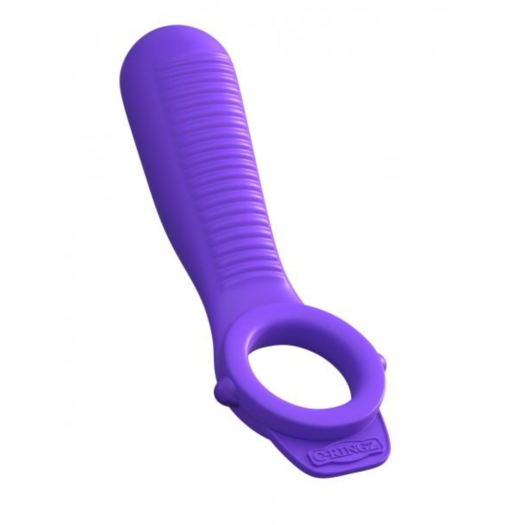 Fantasy C-Ringz Ride N Glide Couples Ring Purple - Couples Vibrating Penis Rings