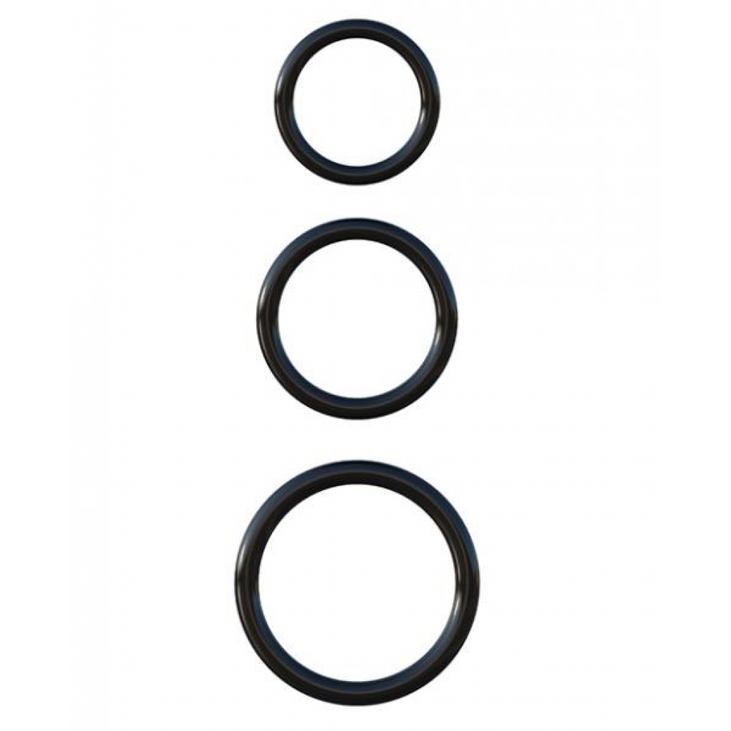 Fcr - Silicone 3-ring Stamina Set - Cock Ring Trios