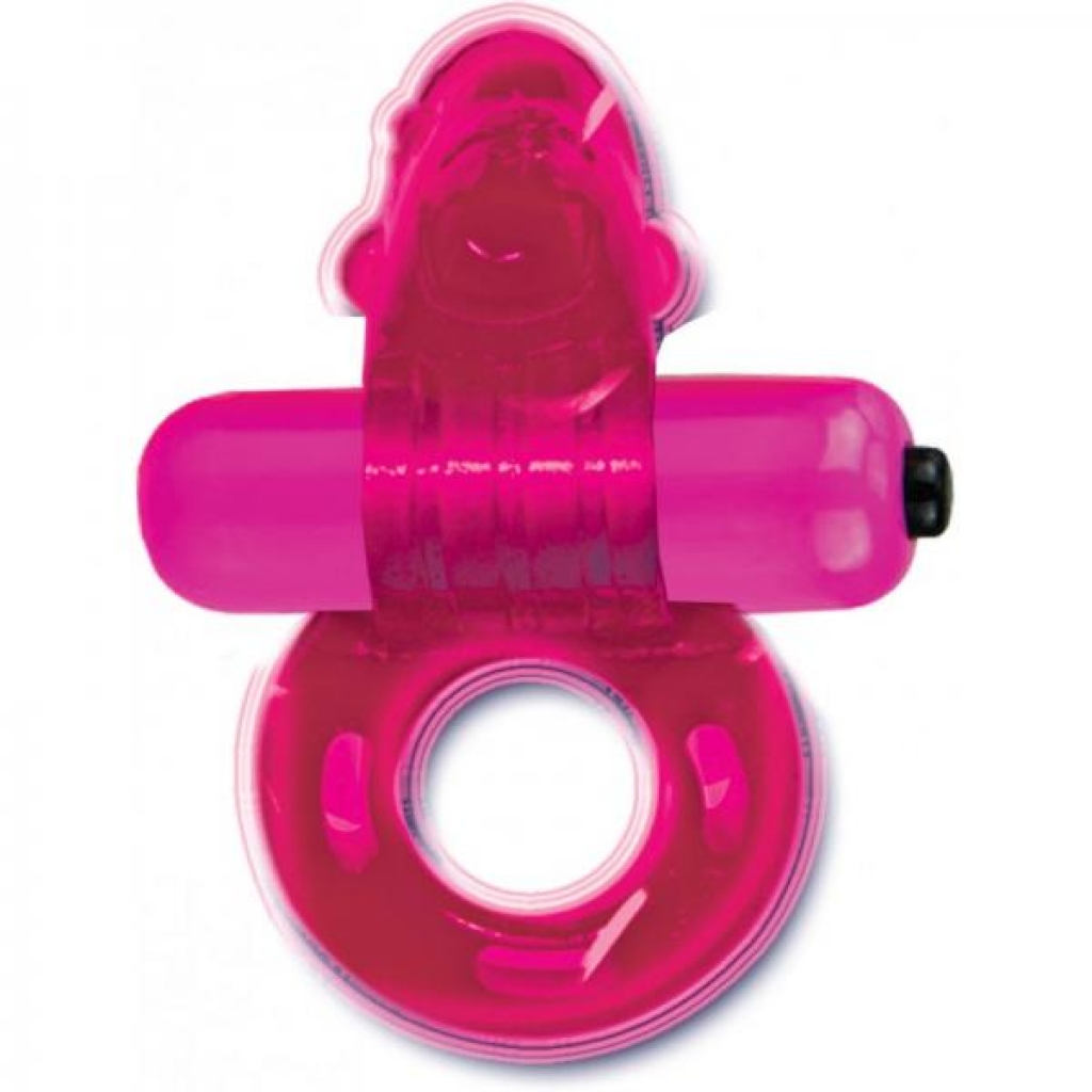 Wet Dreams Purrrfect Pets Tickle Me Dolphin Pink - Couples Vibrating Penis Rings