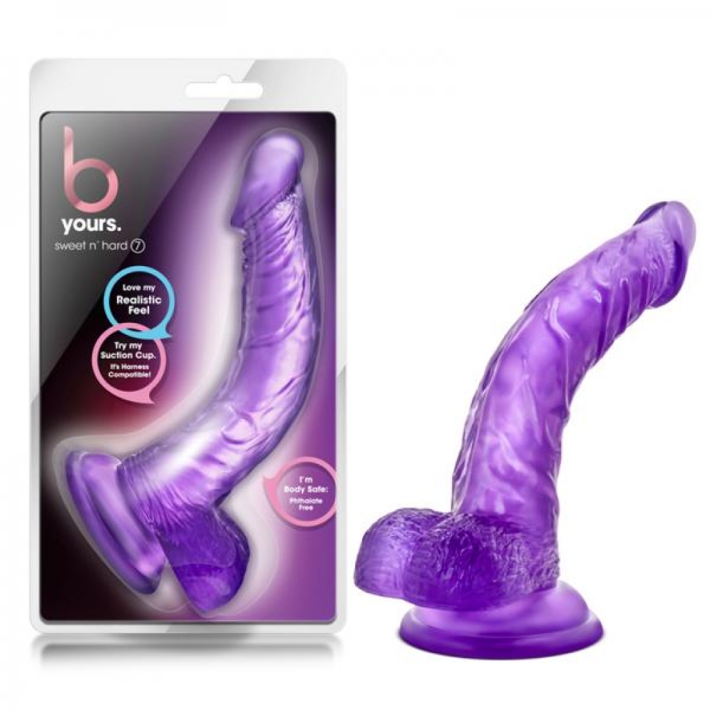 B Yours - Sweet N Hard 7 - Purple - Realistic Dildos & Dongs