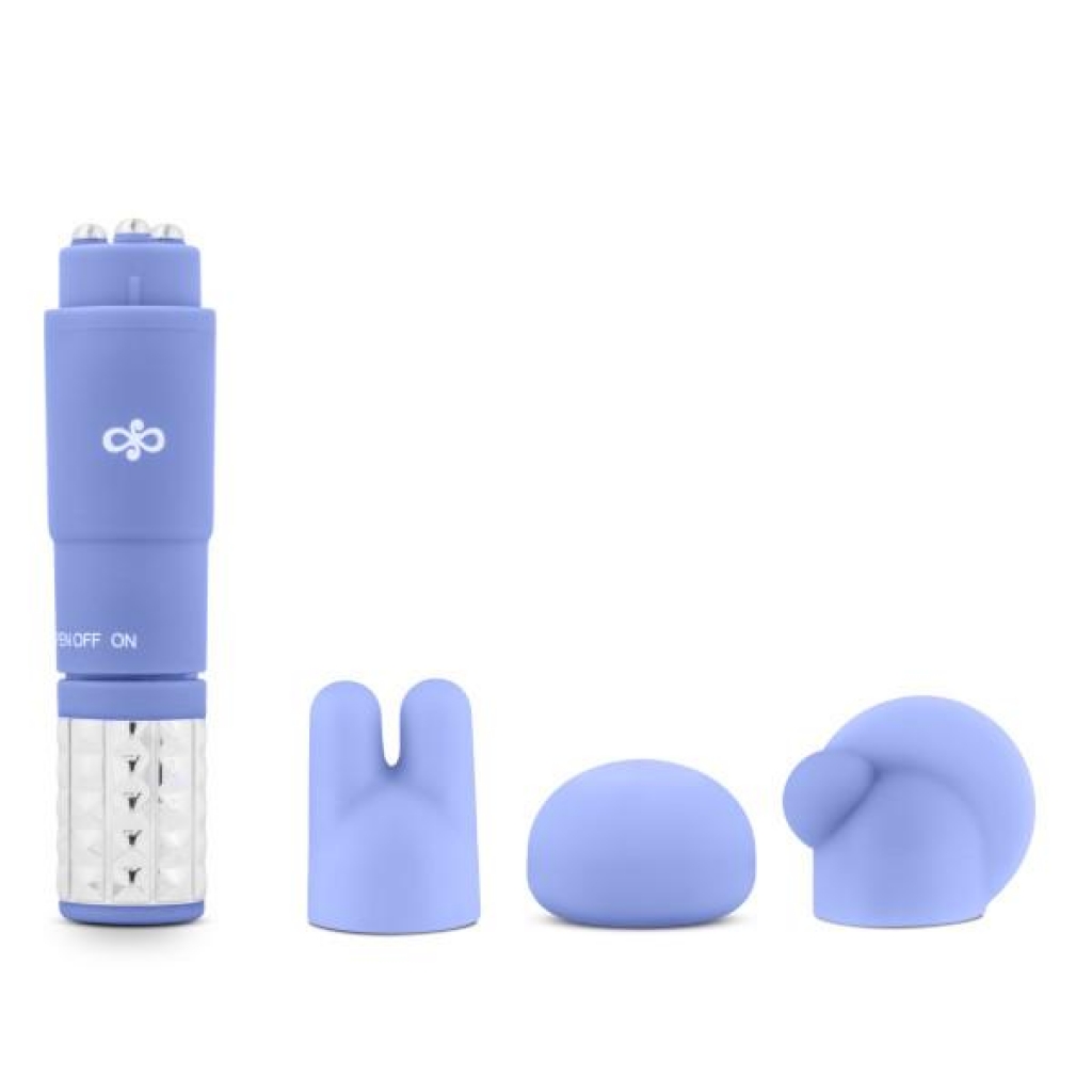Revitalize Massage Kit with 3 Silicone Attachments Purple - Pocket Rockets