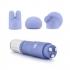 Revitalize Massage Kit with 3 Silicone Attachments Purple - Pocket Rockets
