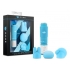 Revitalize Massage Kit with 3 Silicone Attachments Blue - Pocket Rockets