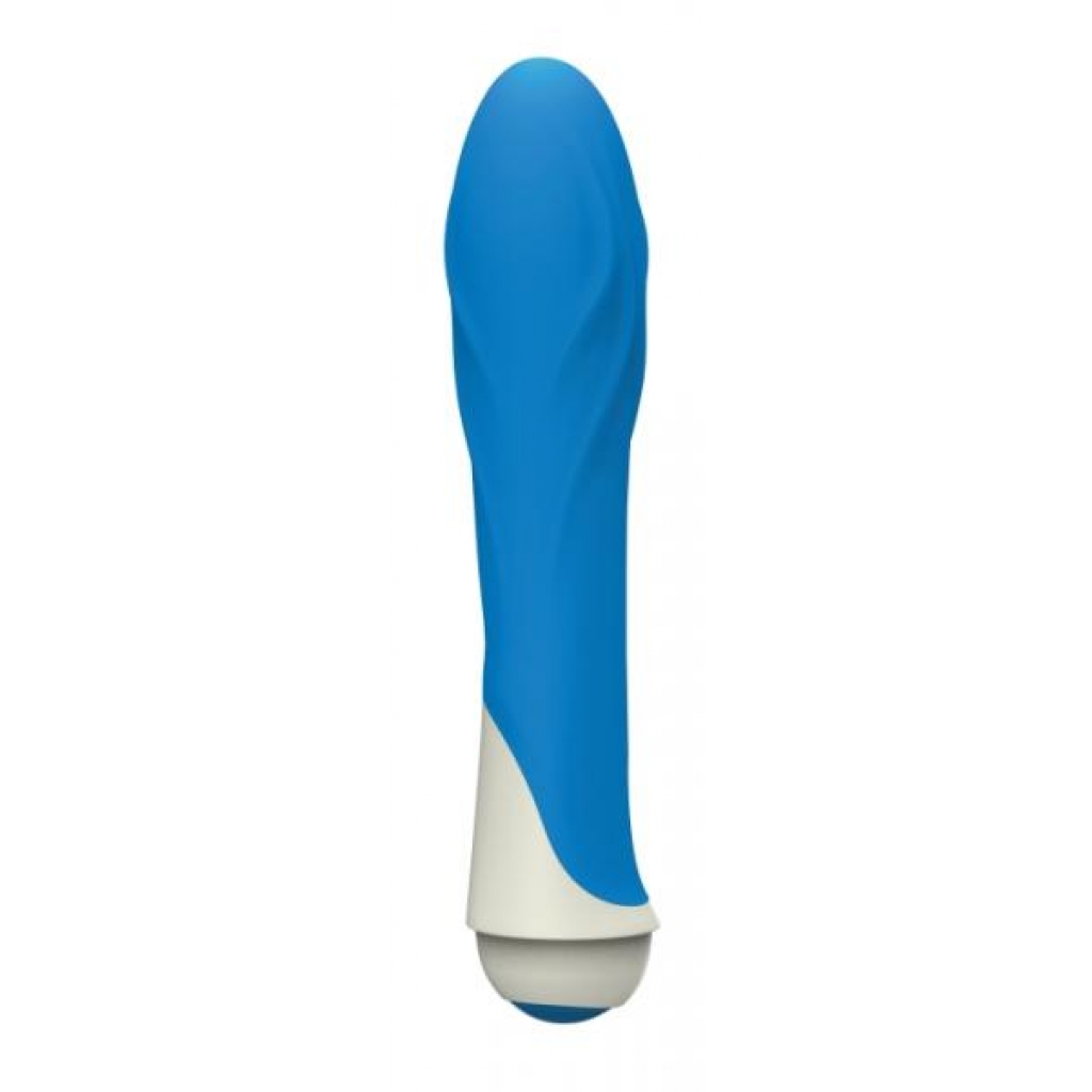 Charlie 7 Function Waterproof Silicone Vibe - Blue - Modern Vibrators
