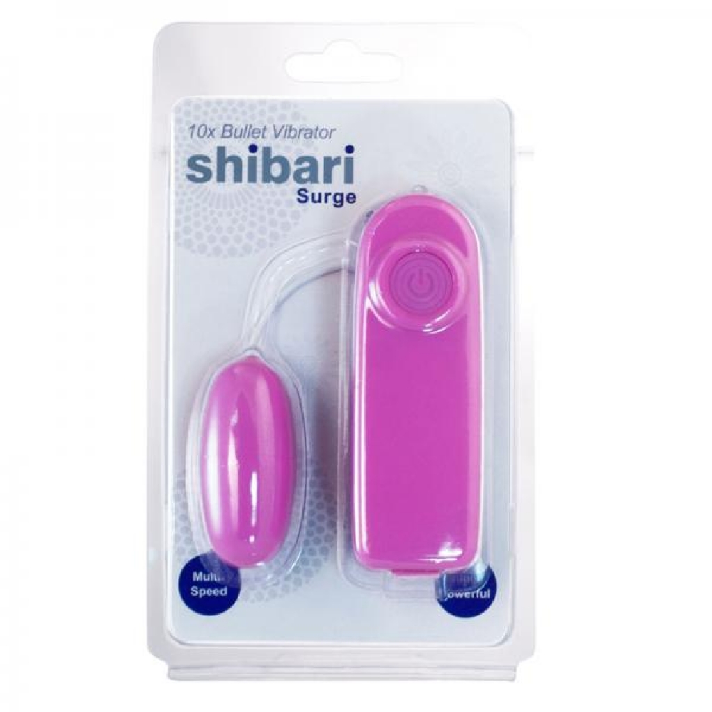 Shibari Surge Bullet Vibrator 10X Pink - Bullet Vibrators