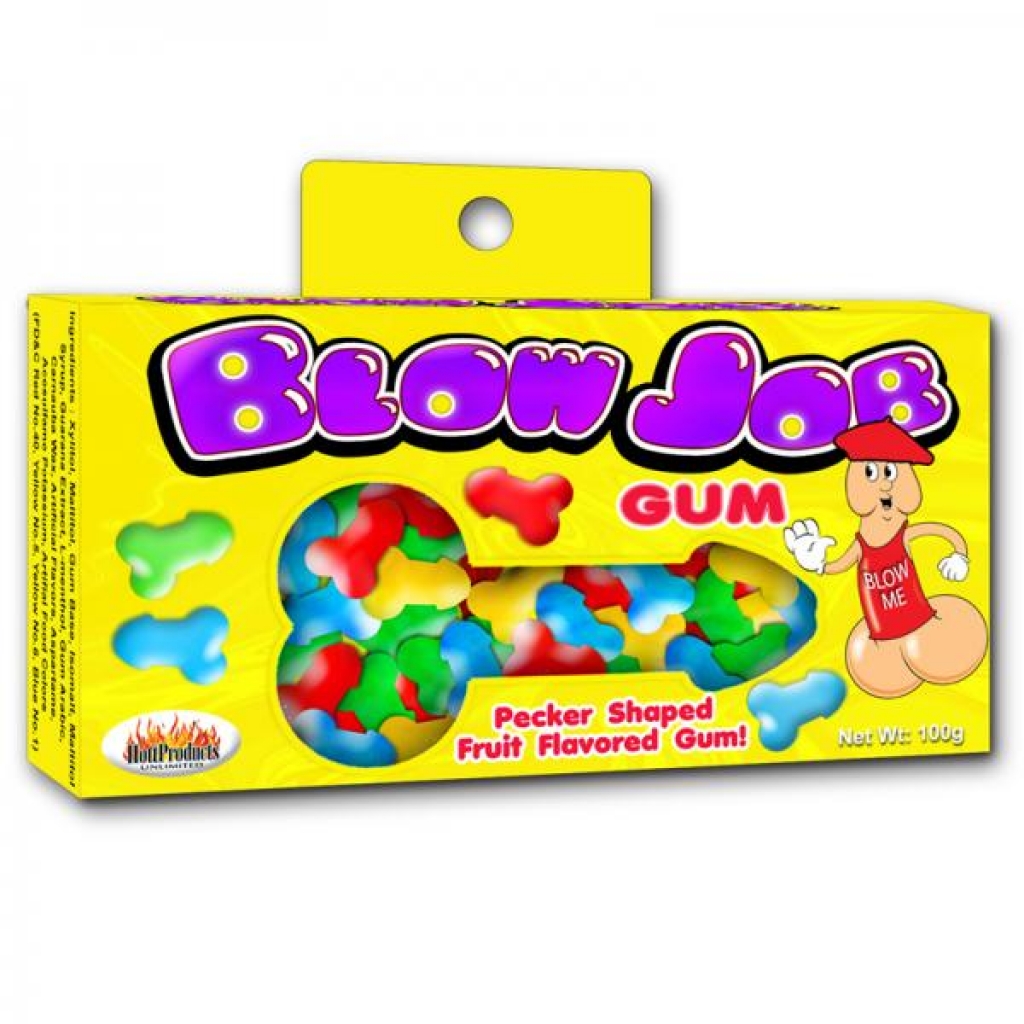Blow Job Pecker Shaped Bubble Gum Fruit Flavored 3.5oz - Adult Candy and Erotic Foods