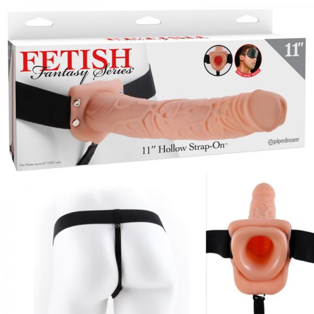 Fetish Fantasy 11in Hollow Strap-on Flesh - Hollow Strap-ons