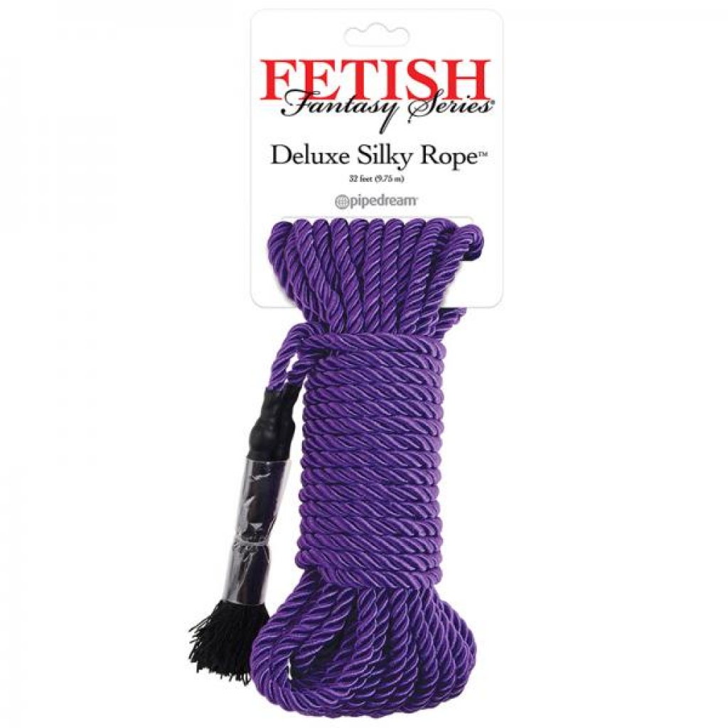 Fetish Fantasy Deluxe Silk Rope - Purple - Rope, Tape & Ties
