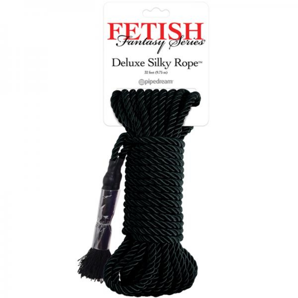 Fetish Fantasy Deluxe Silk Rope - Black - Rope, Tape & Ties