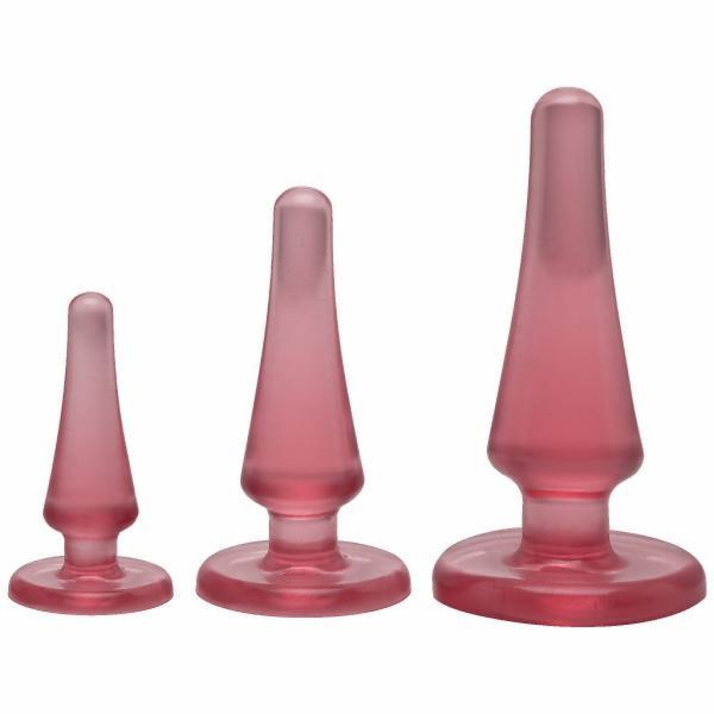 Crystal Jellies Anal Initiation Kit Pink - Anal Trainer Kits