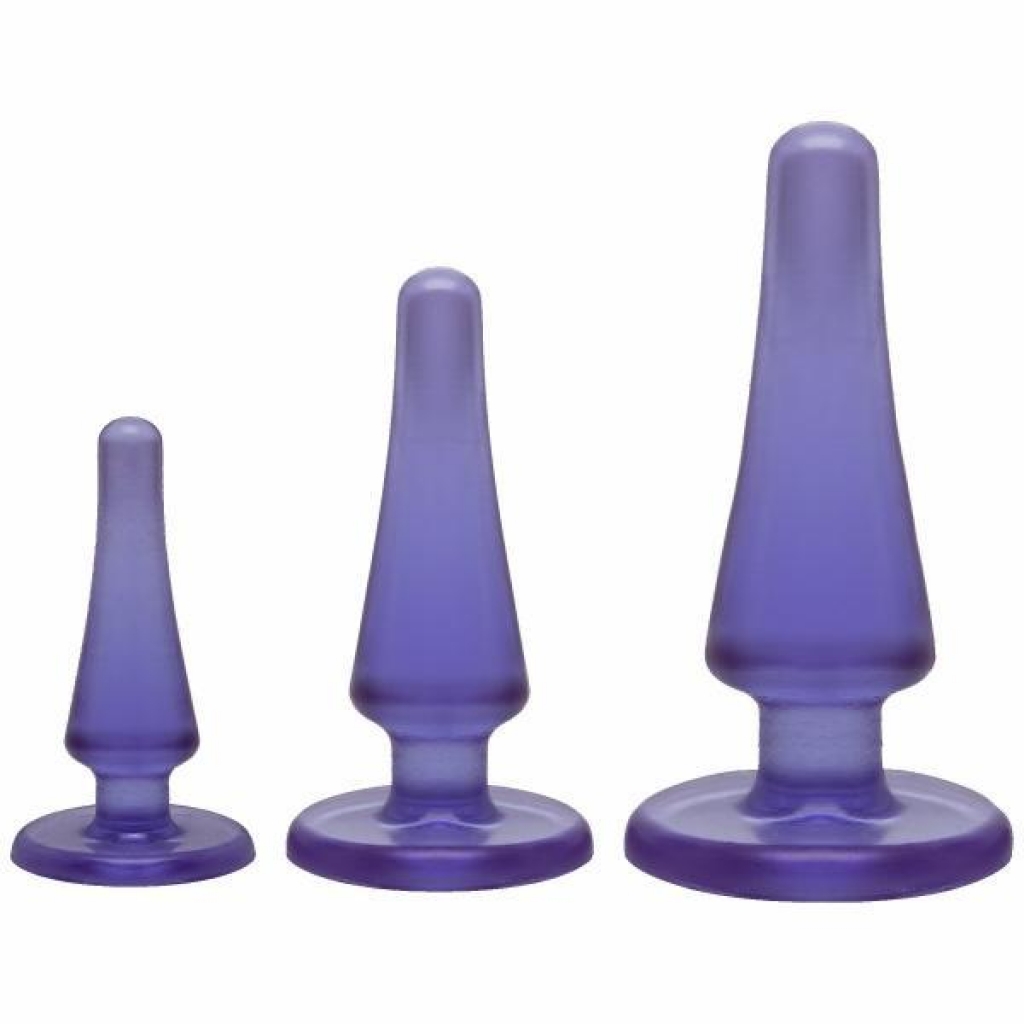 Crystal Jellies Anal Initiation Kit Purple - Anal Trainer Kits