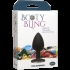 Booty Bling Small Black Plug Silver Stone - Anal Plugs