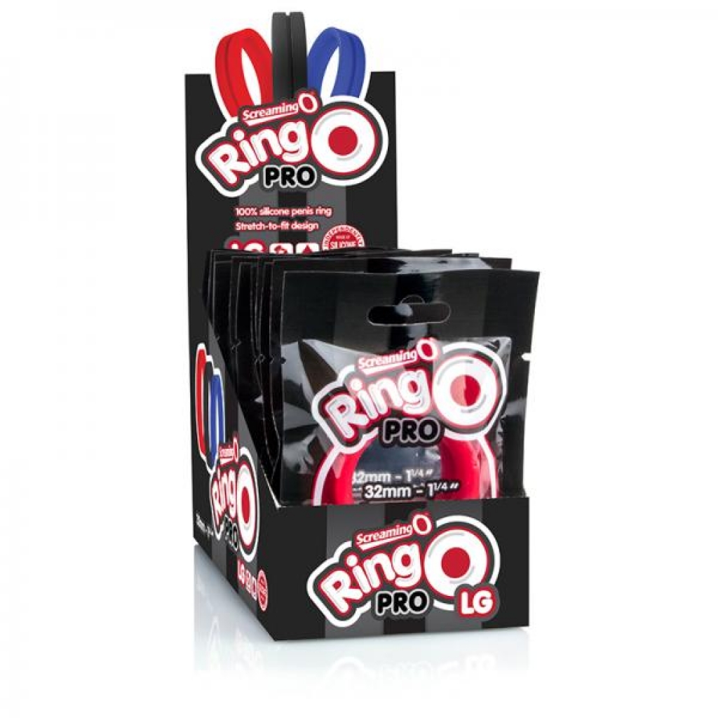 Screaming O Ringo Pro Lg In Pop Box Assorted (12/display) - Couples Vibrating Penis Rings