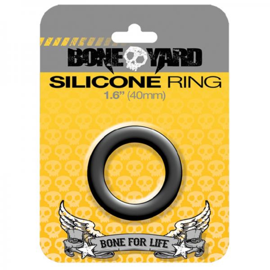 Boneyard Silicone Ring 40mm Black - Classic Penis Rings