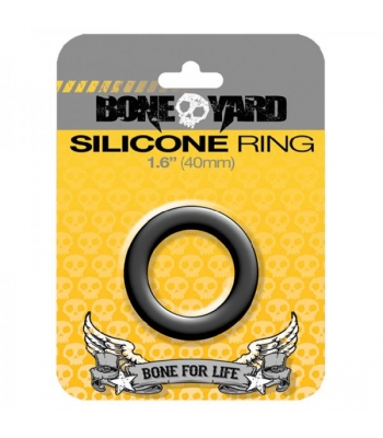 Boneyard Silicone Ring 40mm Black - Classic Penis Rings