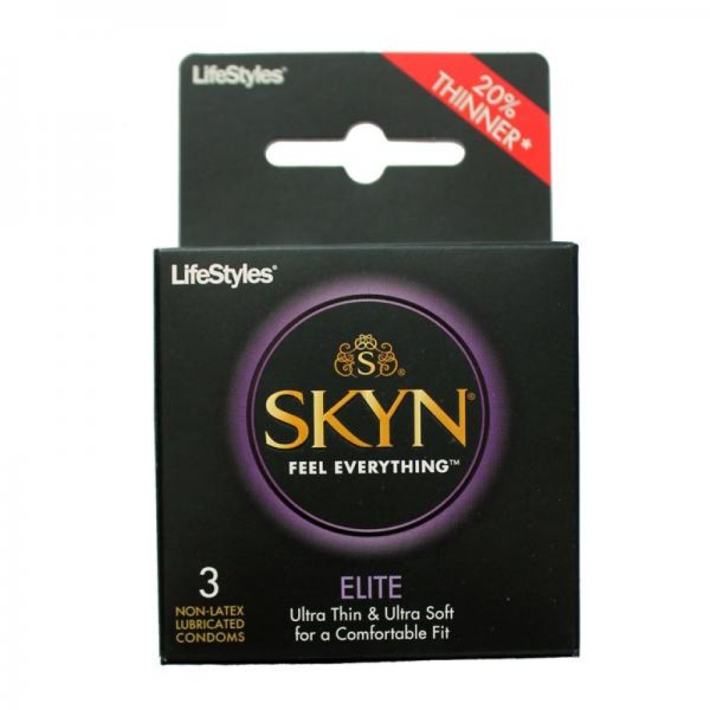 Lifestyles Skyn Elite 3 Pack Non-Latex Lubricated Condoms - Condoms