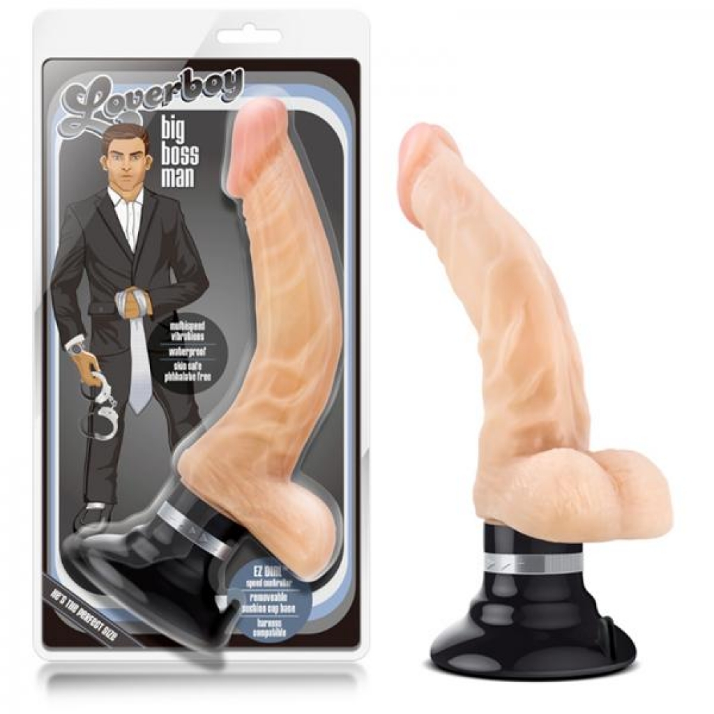Loverboy The Boss Man Beige Vibrating Dildo - Realistic
