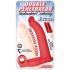 Double Penetrator Studmaker Cockring Red - Double Penetration Penis Rings
