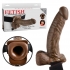 Fetish Fantasy 7 inches Hollow Strap On With Balls Brown - Harness & Dong Sets