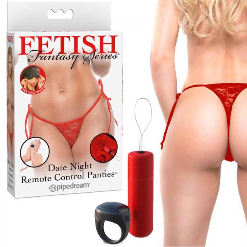 Ff Date Night Remote Control Panties  Red - Vibrating Panties