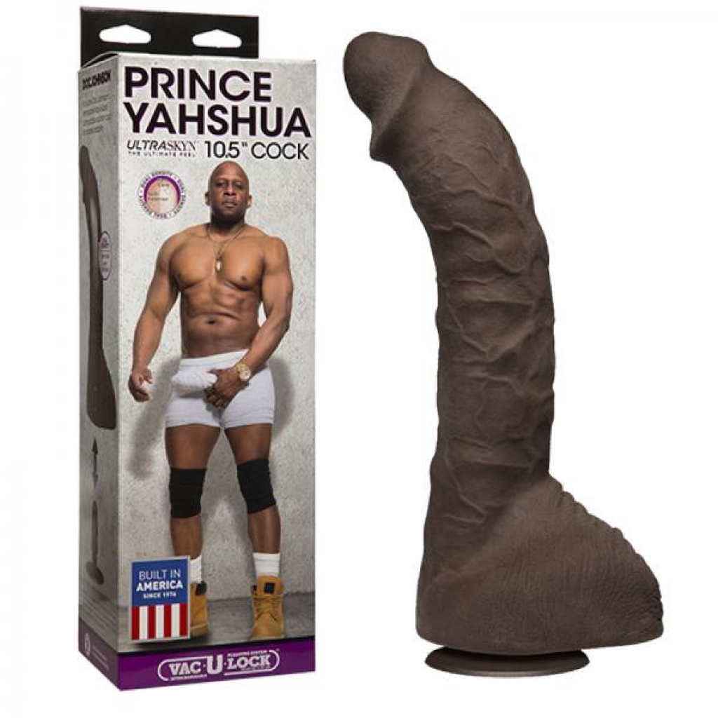 Prince Yahshua Ultraskyn 10.5 inches Cock Brown Dildo - Porn Star Dildos