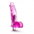 Naturally Yours Vibrating Ding Dong Pink Dildo - Realistic